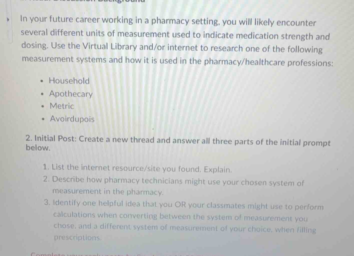 in your future career working in a pharmacy setting, you will likely en…