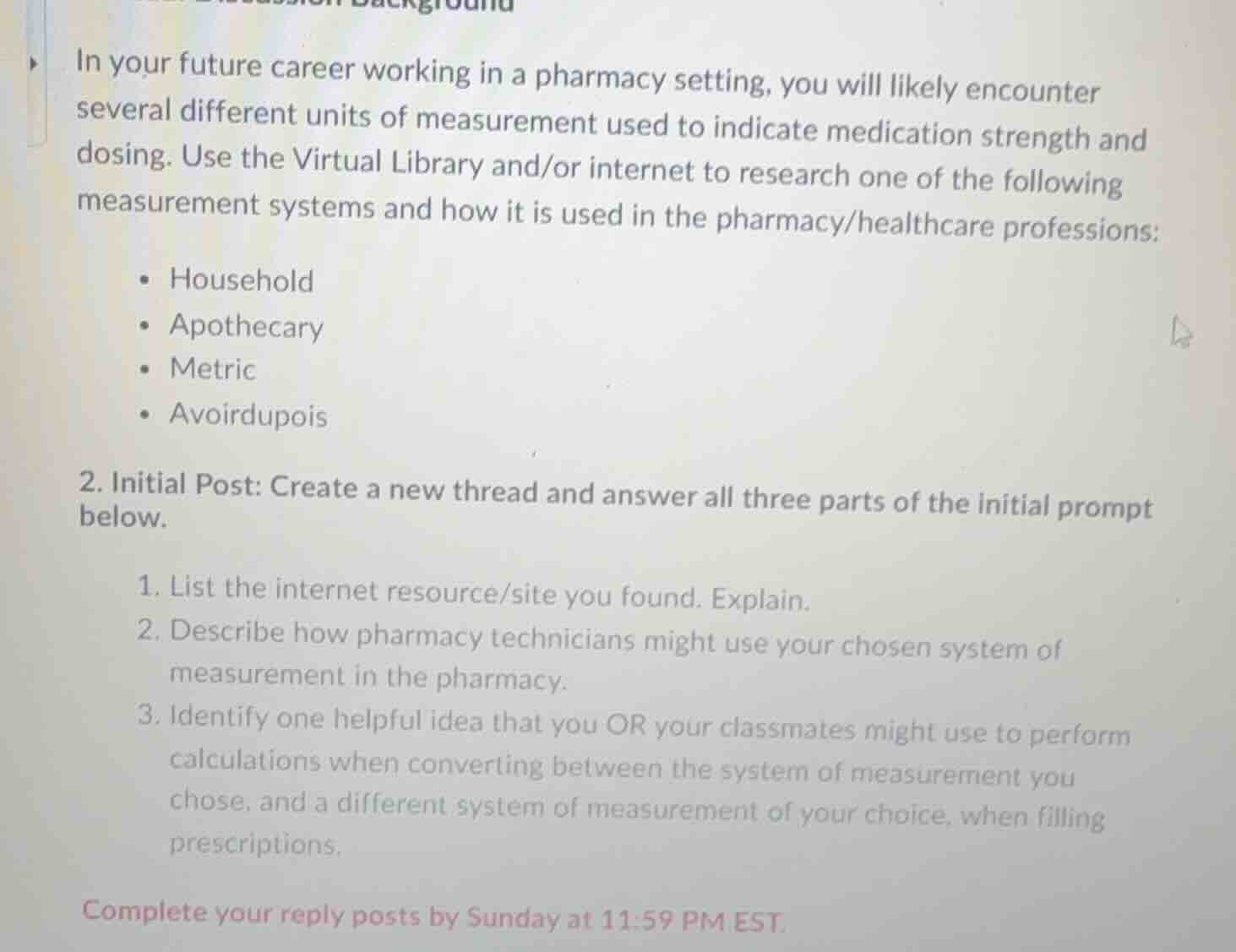 in your future career working in a pharmacy setting, you will likely en…