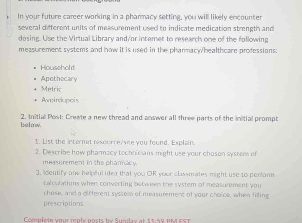 1. in your future career working in a pharmacy setting, you will likely…