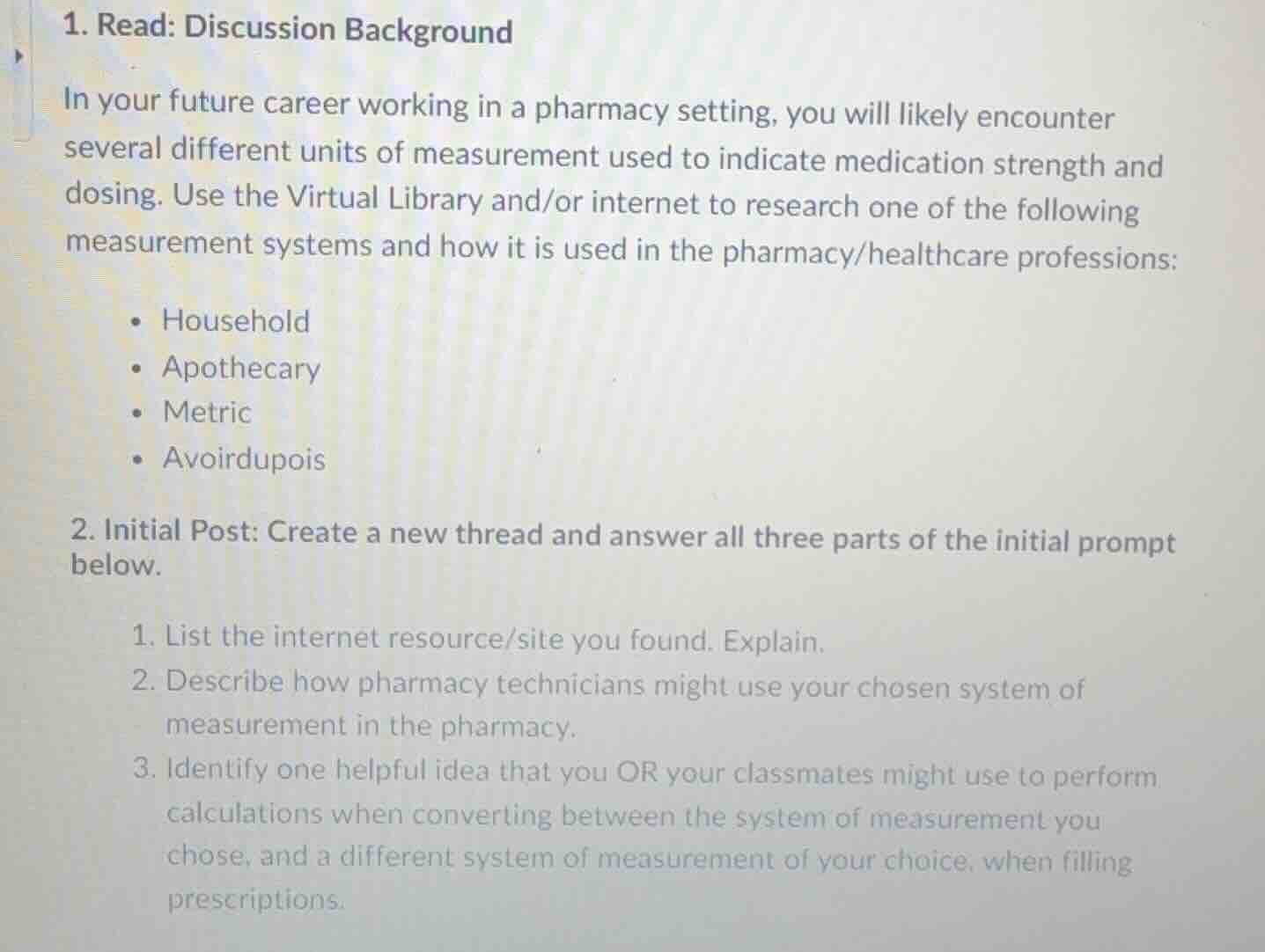 1. read: discussion background in your future career working in a pharm…
