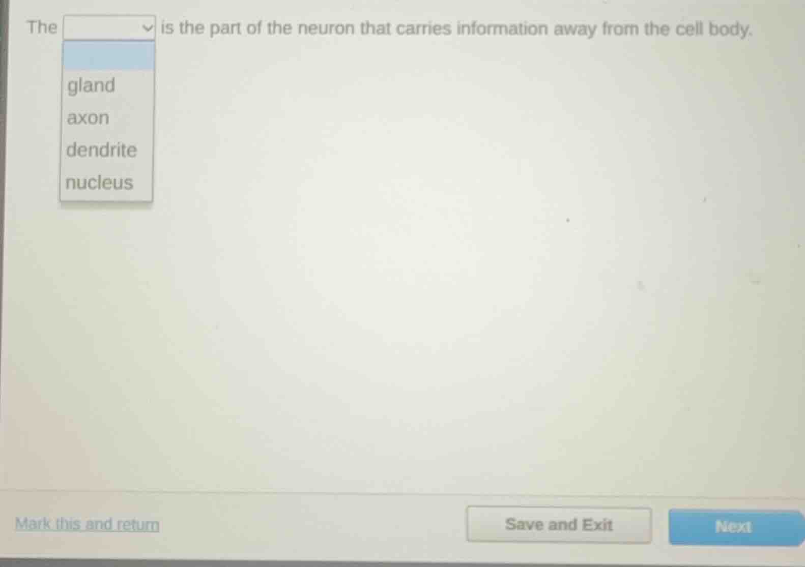 the is the part of the neuron that carries information away from the ce…