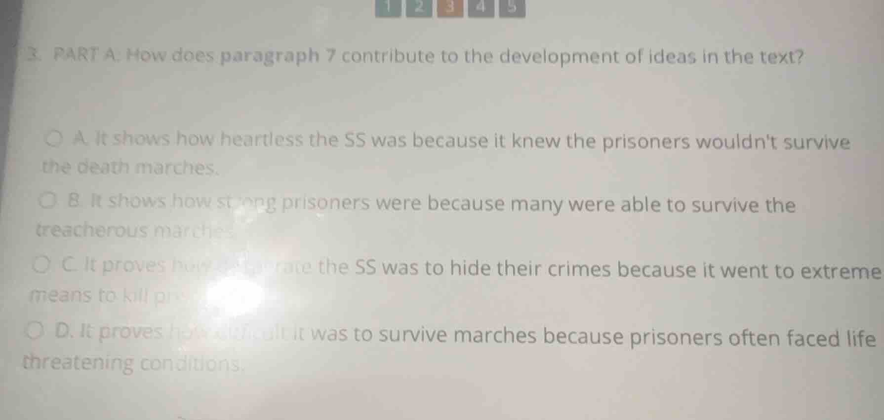3. part a: how does paragraph 7 contribute to the development of ideas …