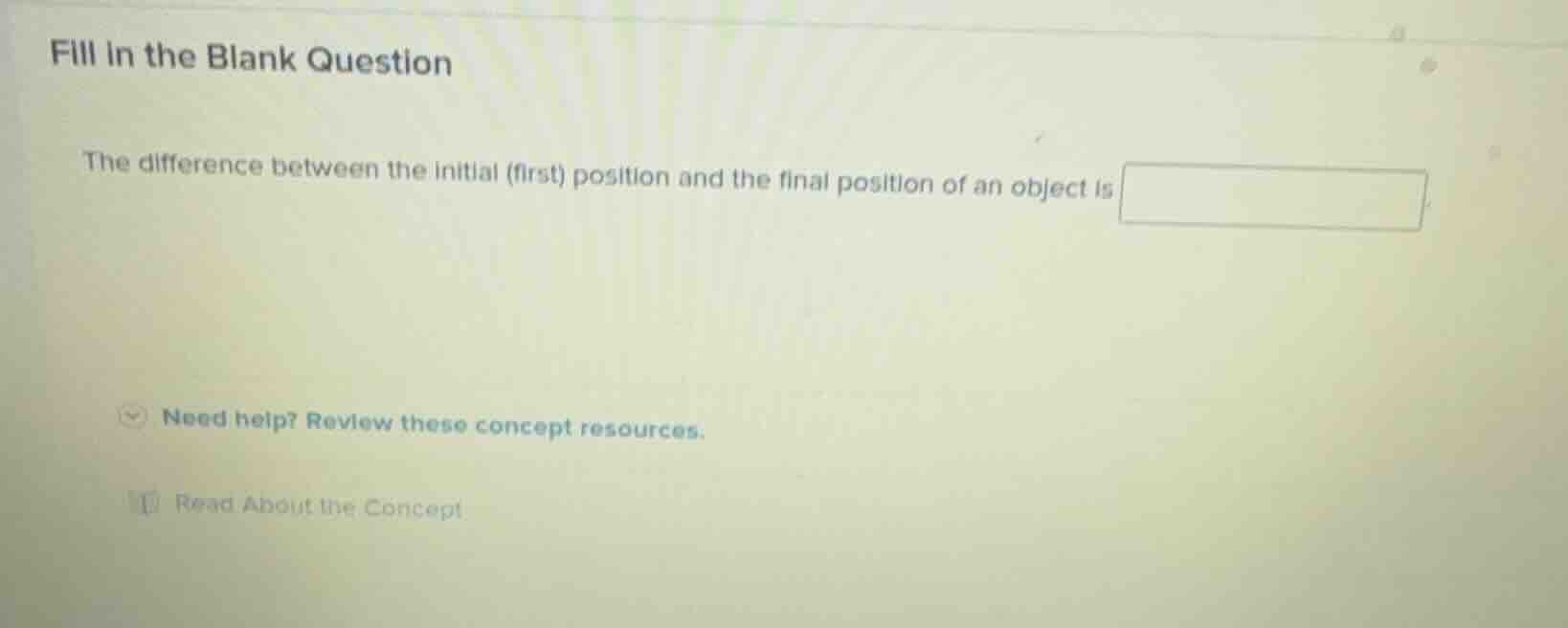 fill in the blank question the difference between the initial (first) p…