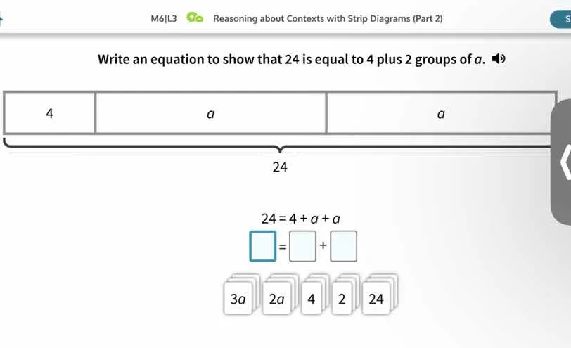 m6|l3 reasoning about contexts with strip diagrams (part 2) write an eq…