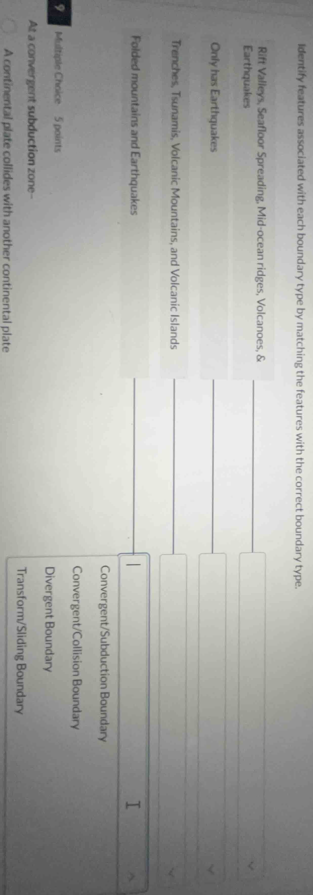 identify features associated with each boundary type by matching the fe…