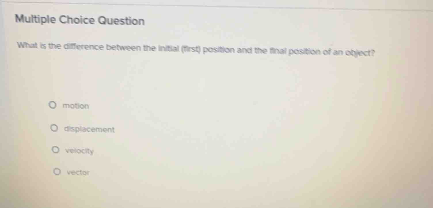 multiple choice question what is the difference between the initial (fi…