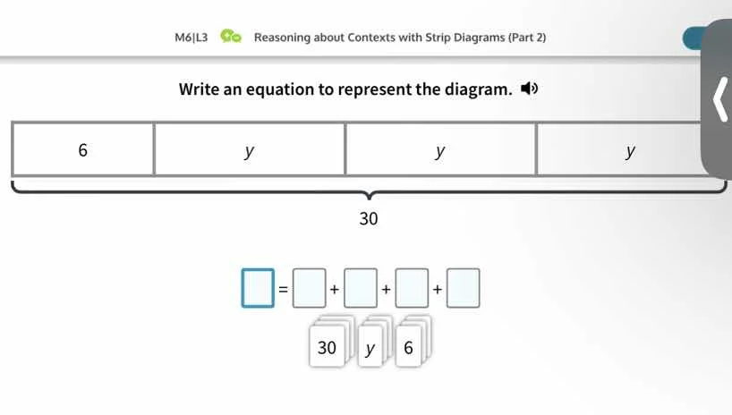 m6|l3 reasoning about contexts with strip diagrams (part 2) write an eq…