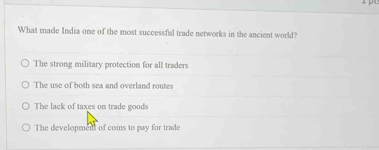 what made india one of the most successful trade networks in the ancien…