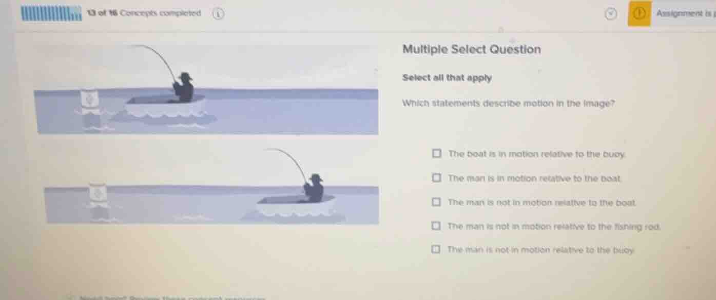 13 of 16 concepts completed multiple select question select all that ap…