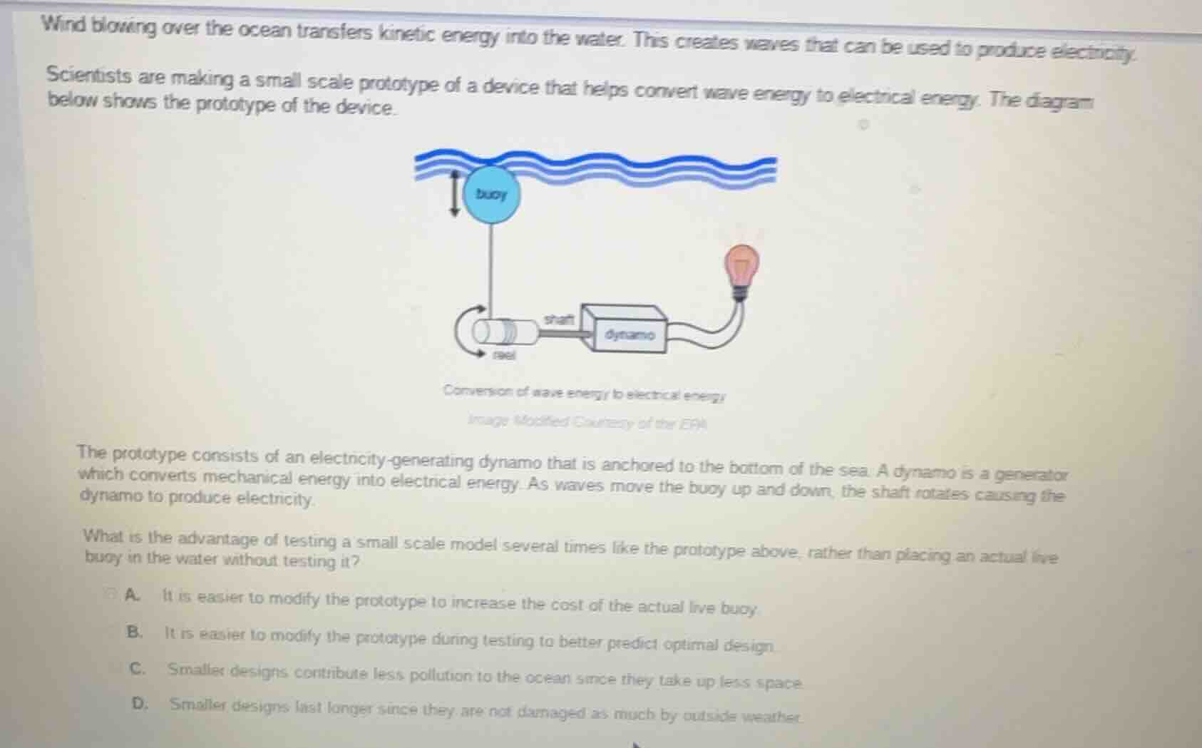 wind blowing over the ocean transfers kinetic energy into the water. th…