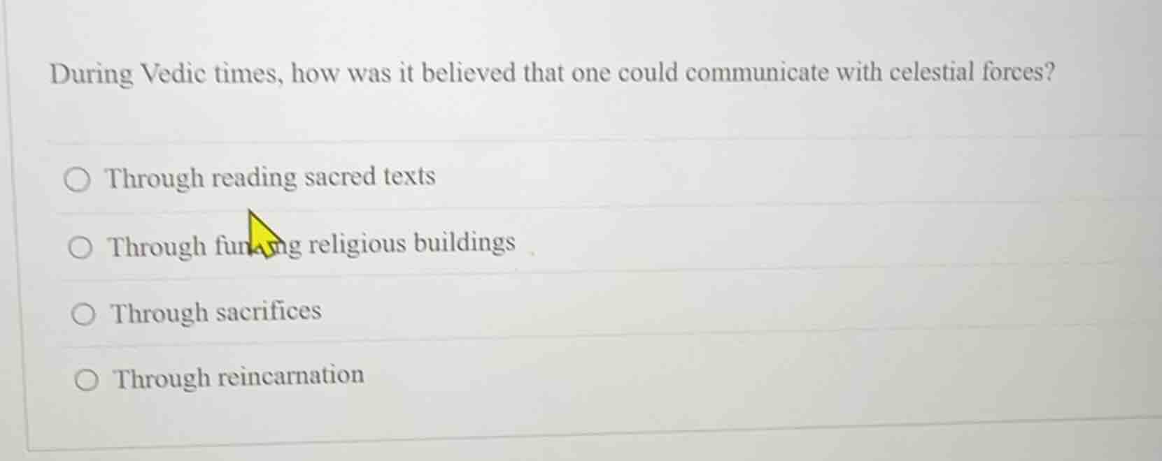 during vedic times, how was it believed that one could communicate with…
