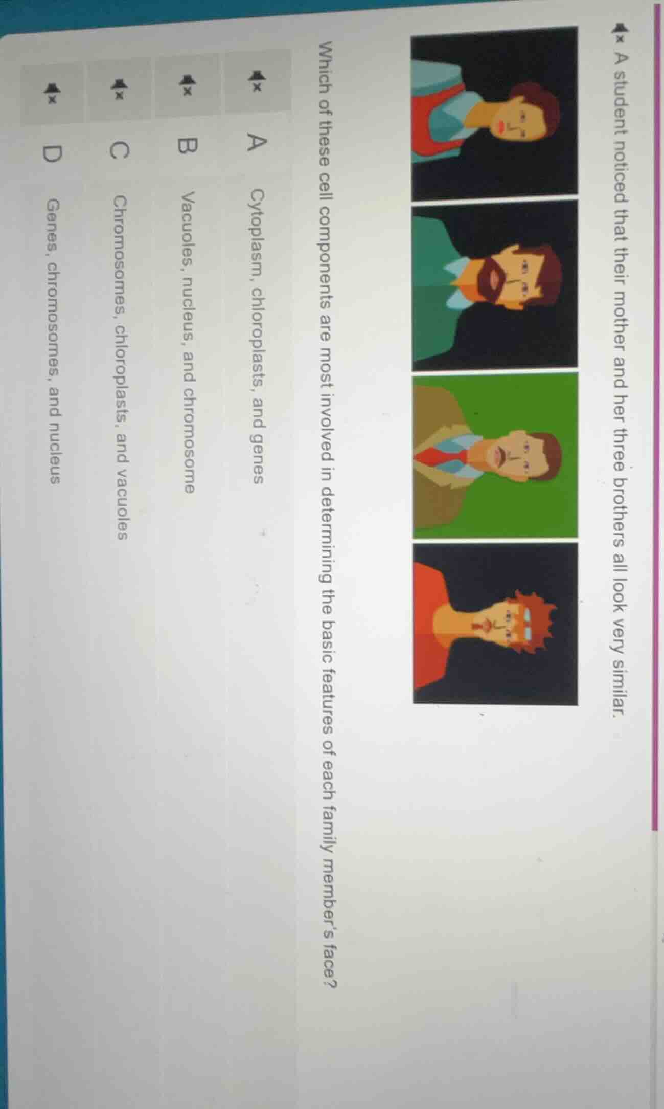 which of these cell components are most involved in determining the bas…