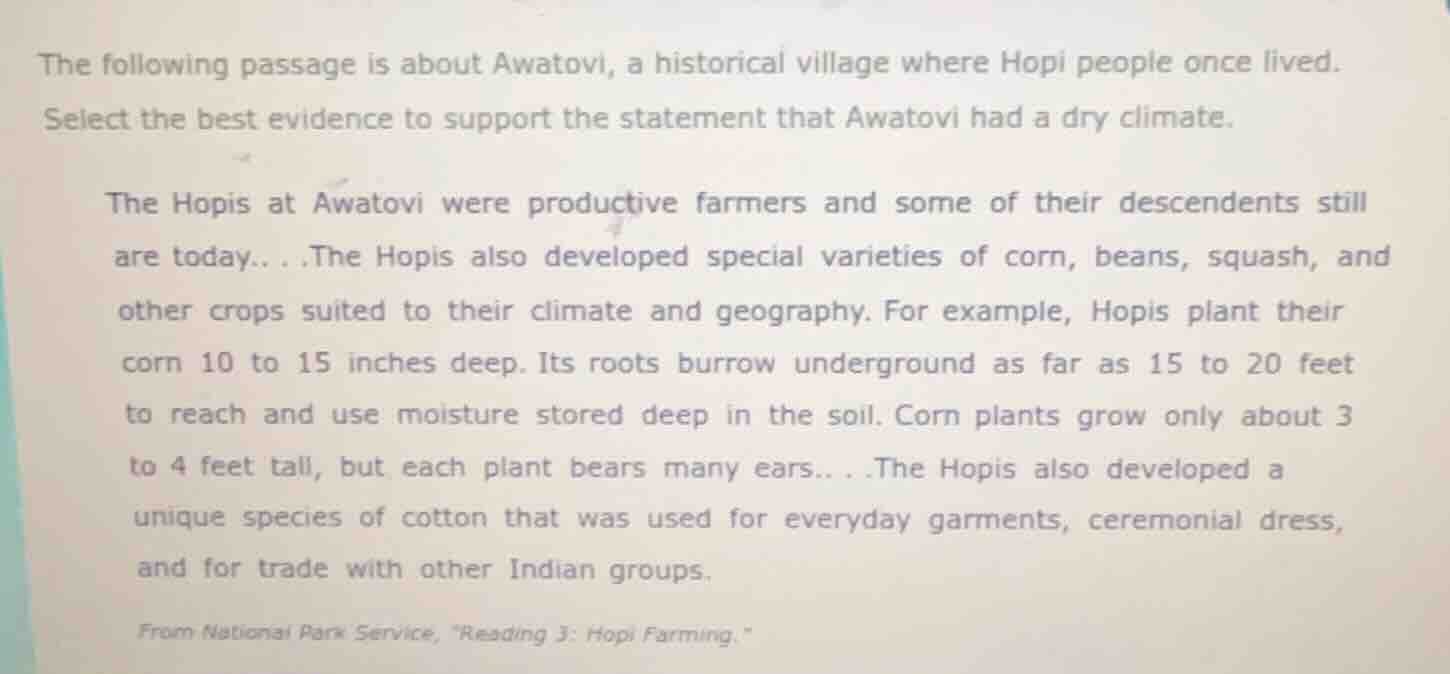 the following passage is about awatovi, a historical village where hopi…