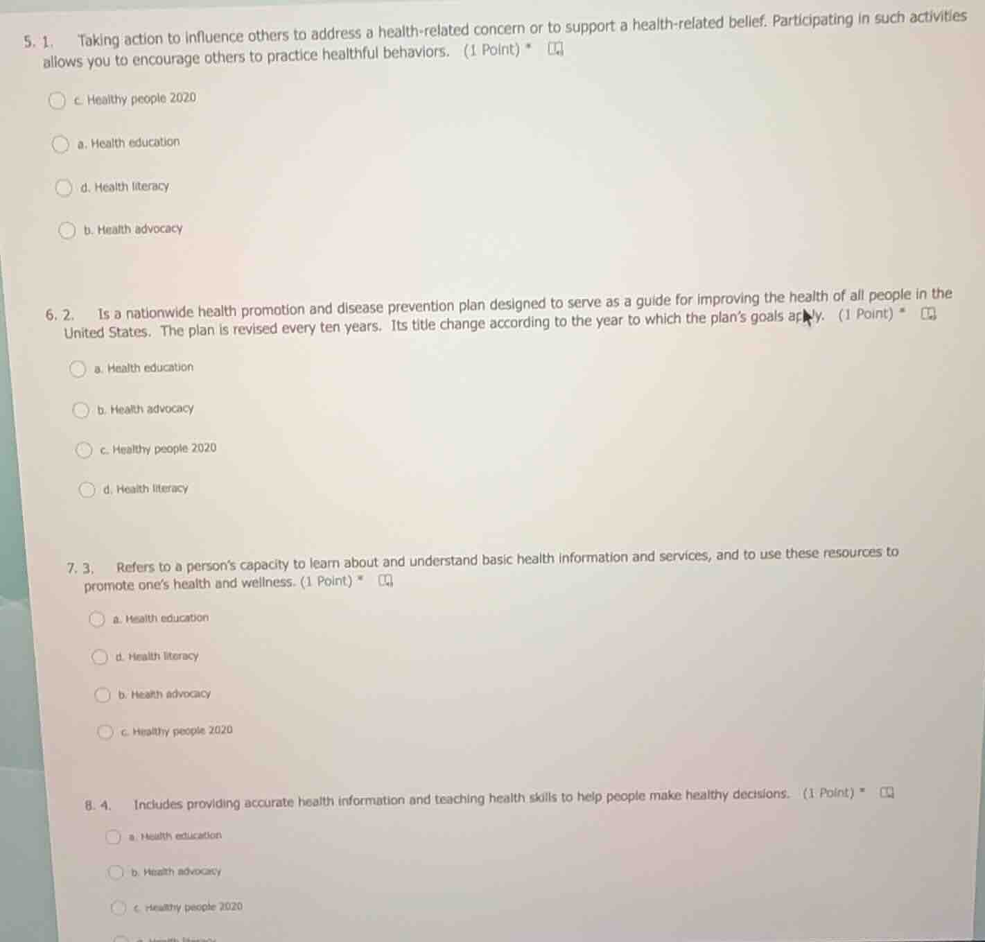 5. 1. taking action to influence others to address a health - related c…