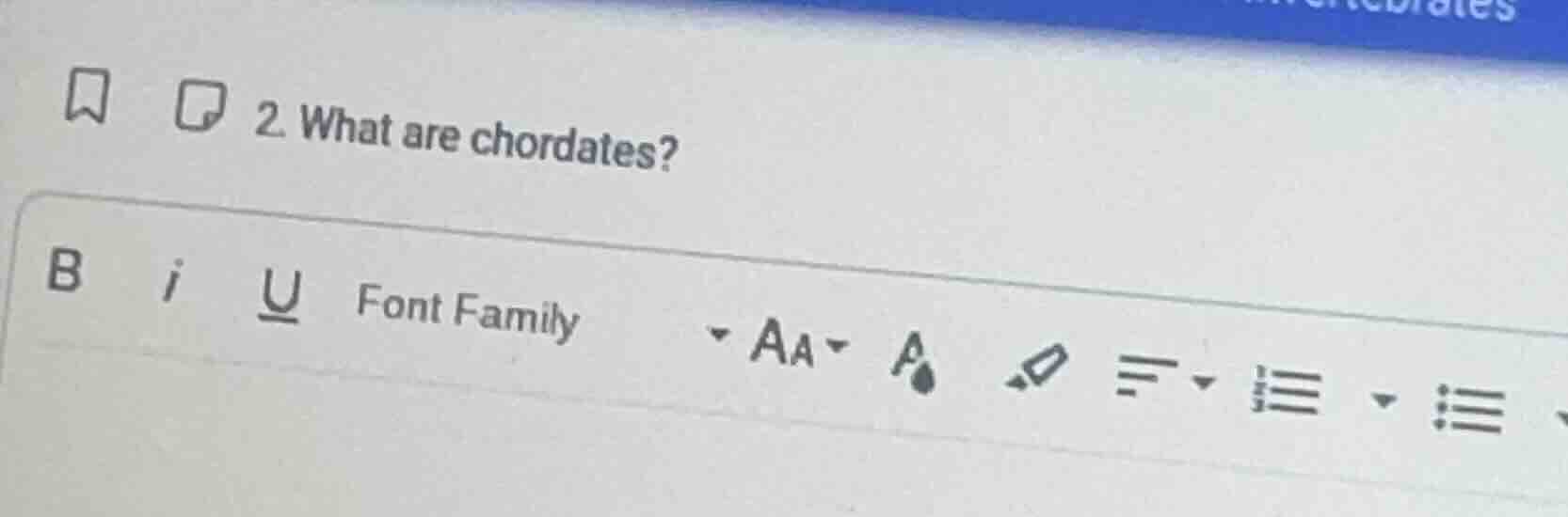 2. what are chordates?