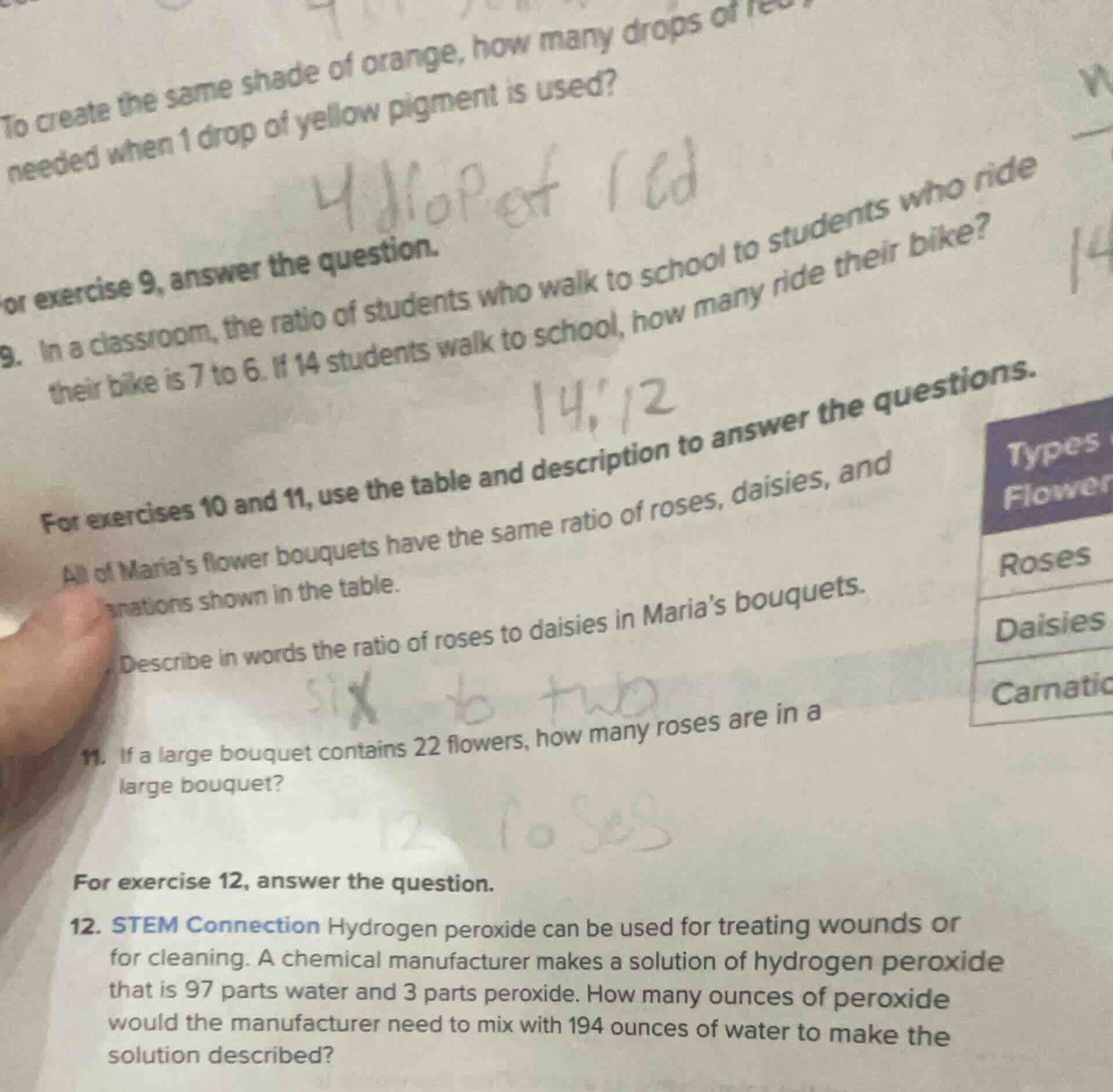 to create the same shade of orange, how many drops of red needed when 1…