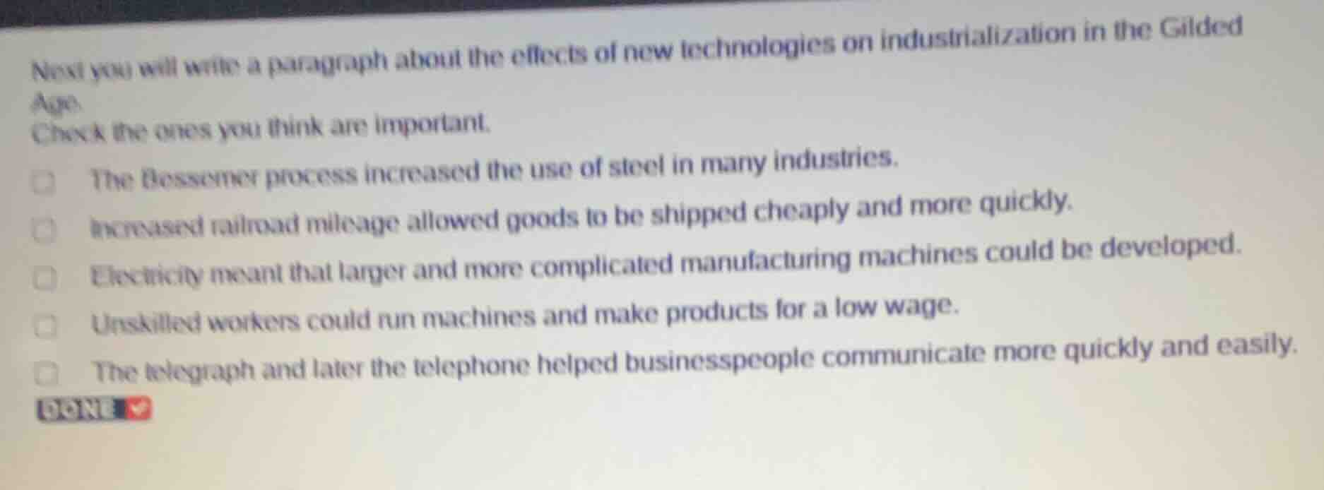 next you will write a paragraph about the effects of new technologies o…