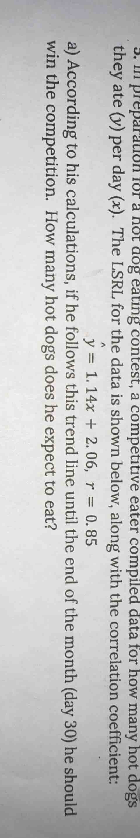 3. in preparation for a hot dog eating contest, a competitive eater com…