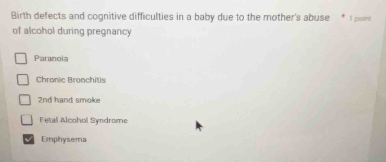 birth defects and cognitive difficulties in a baby due to the mother’s …