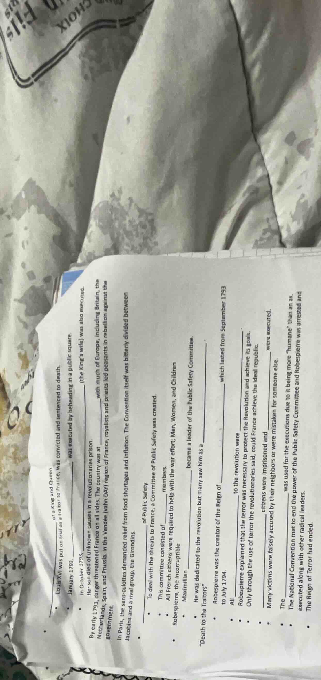 louis xvi was put on trial as a traitor to france, was convicted and se…