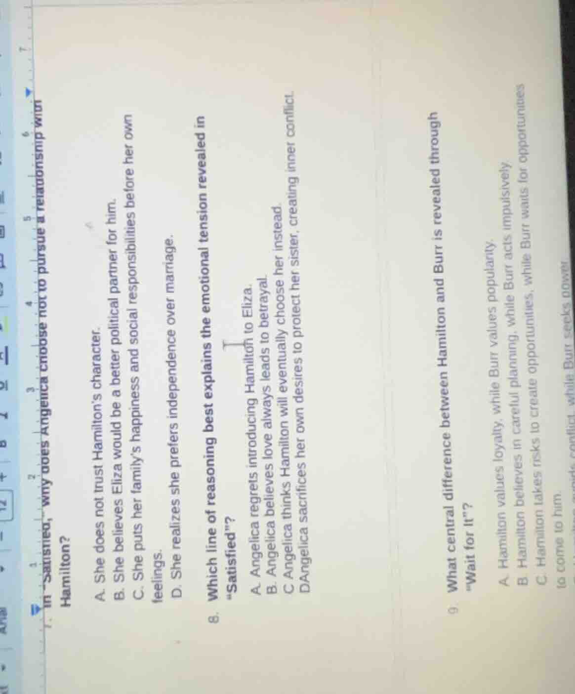 7. in “satisfied”, why does angelica choose not to pursue a relationshi…