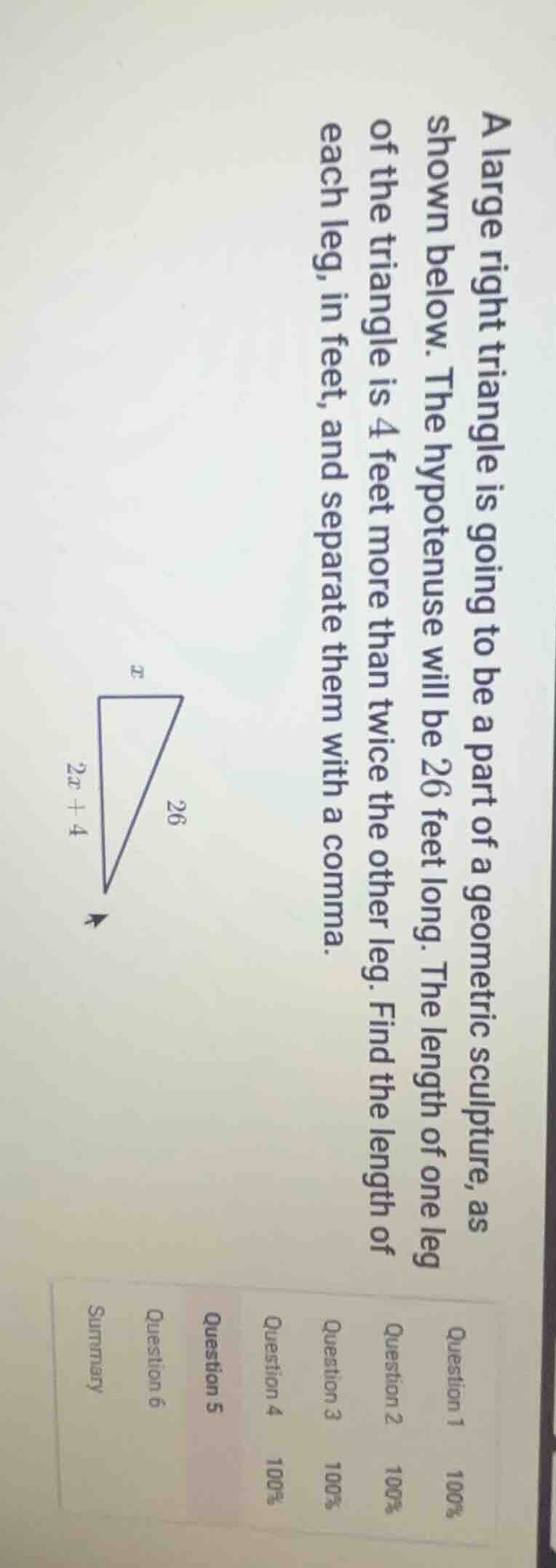 a large right triangle is going to be a part of a geometric sculpture, …