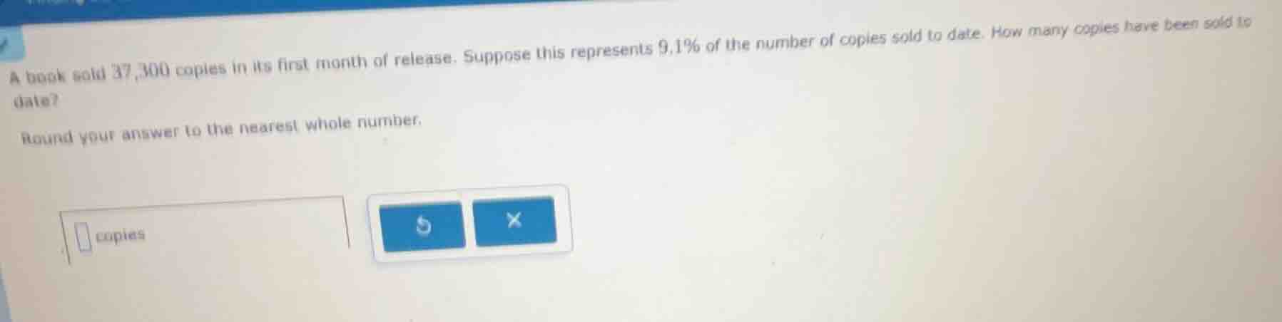 a book sold 37,300 copies in its first month of release. suppose this r…