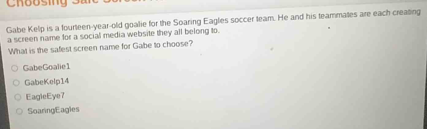 gabe kelp is a fourteen - year - old goalie for the soaring eagles socc…