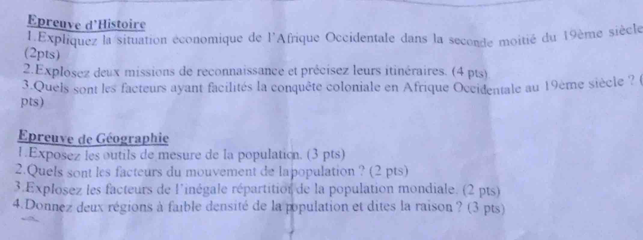epreuve d’histoire 1.expliquez la situation économique de l’afrique occ…