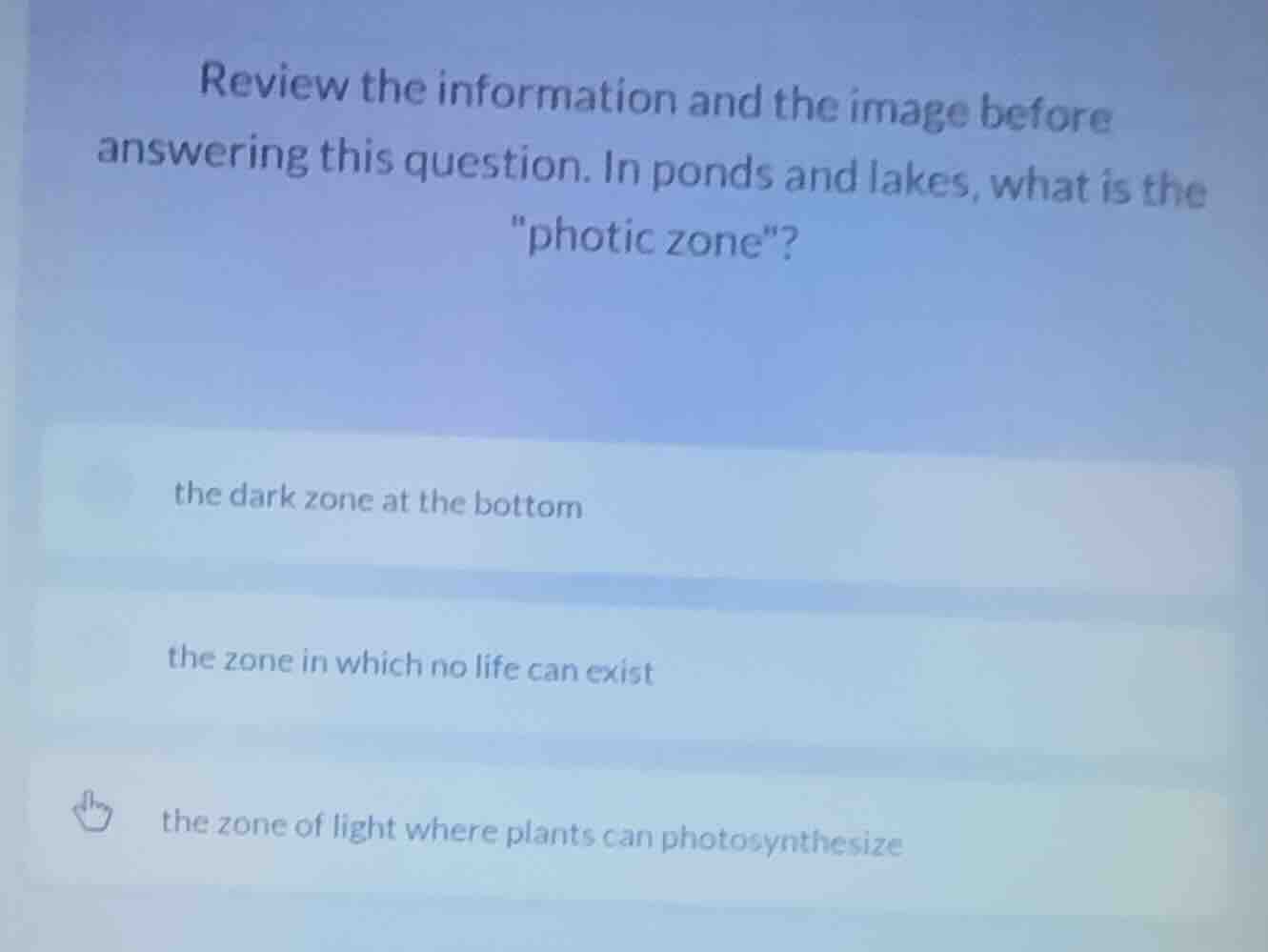 review the information and the image before answering this question. in…