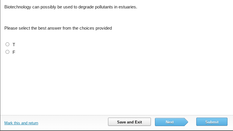 biotechnology can possibly be used to degrade pollutants in estuaries. …