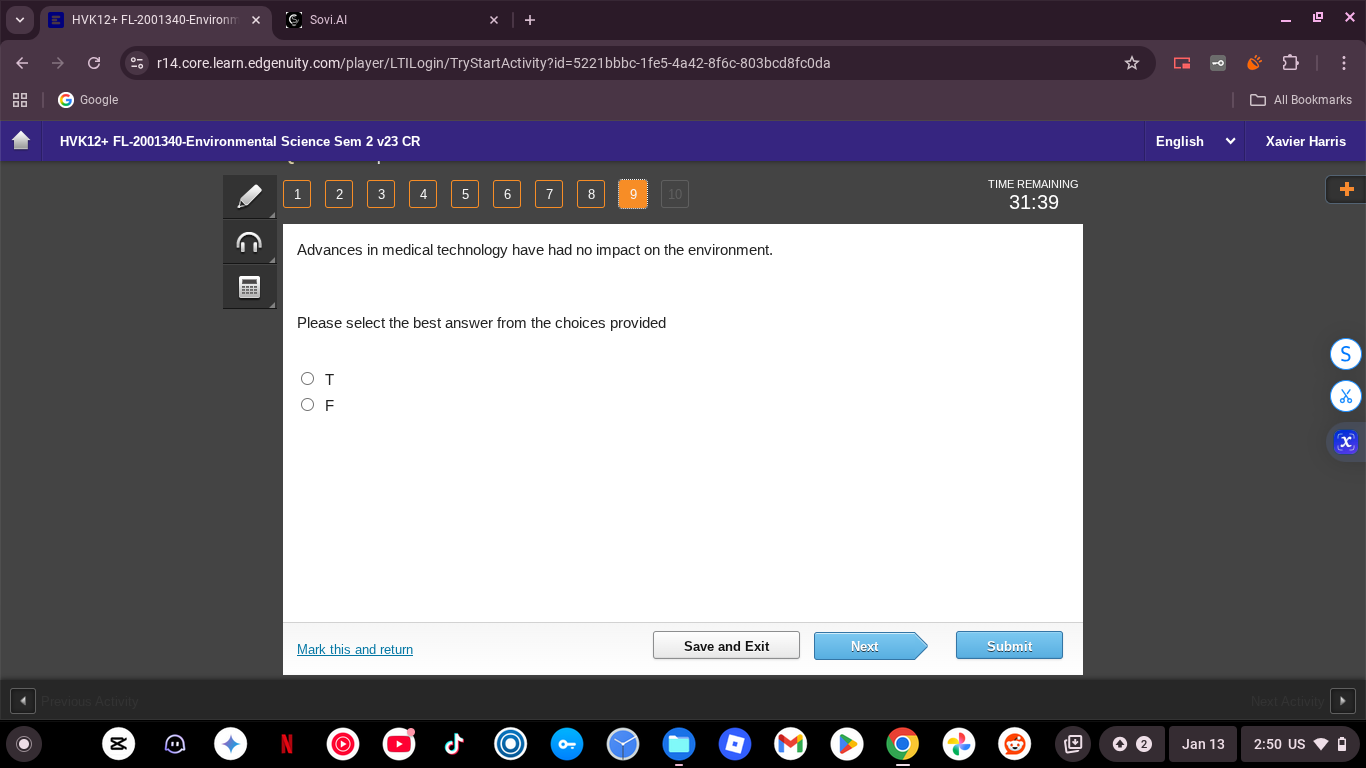 advances in medical technology have had no impact on the environment. p…