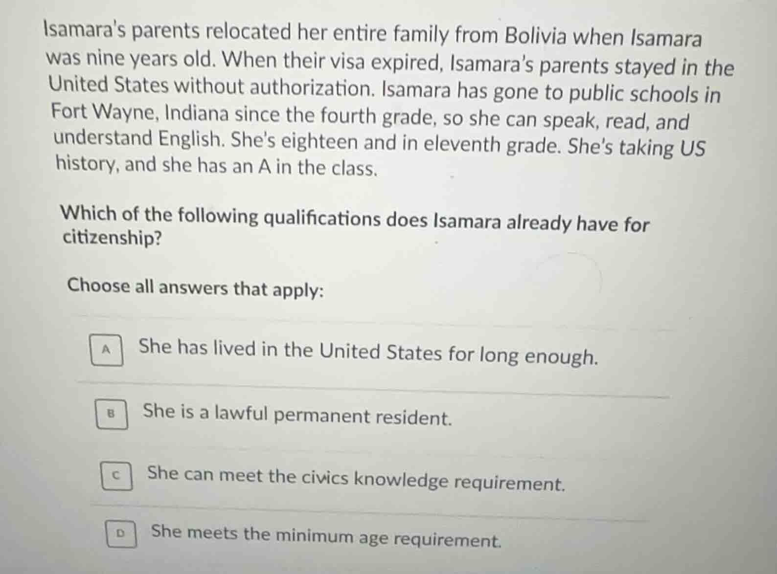 isamaras parents relocated her entire family from bolivia when isamara …