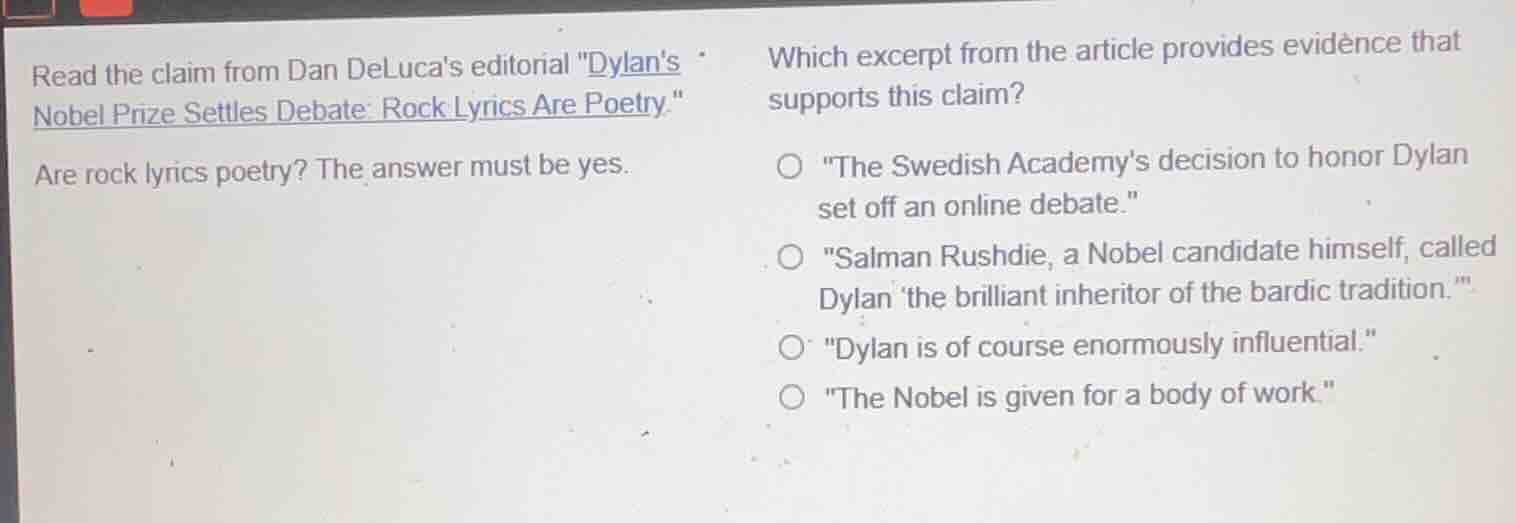 read the claim from dan delucas editorial \dylans nobel prize settles d…