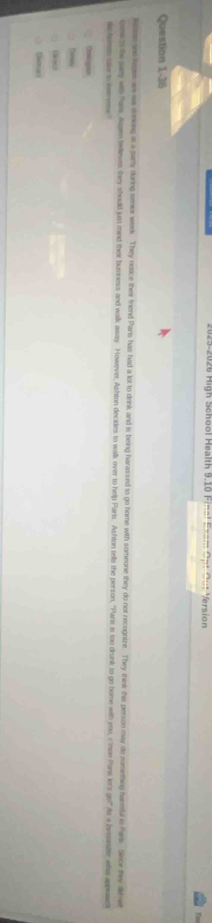 question 1-30 text of the question is partially visible, with some part…