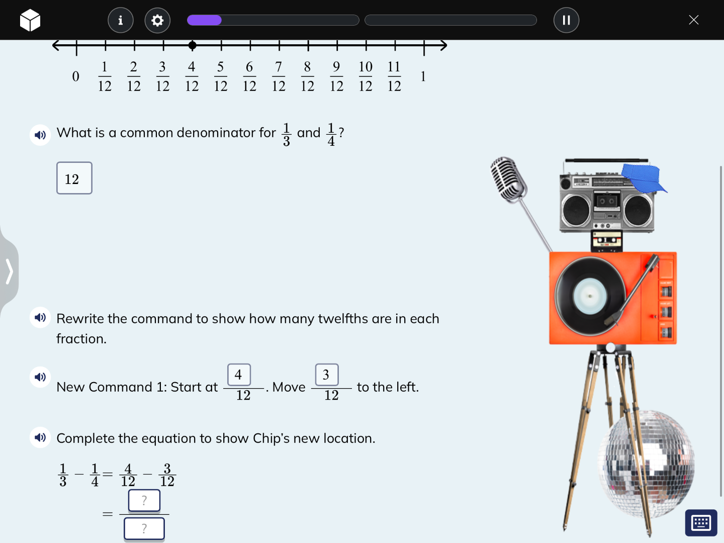 what is a common denominator for \\(\\frac{1}{3}\\) and \\(\\frac{1}{4}…