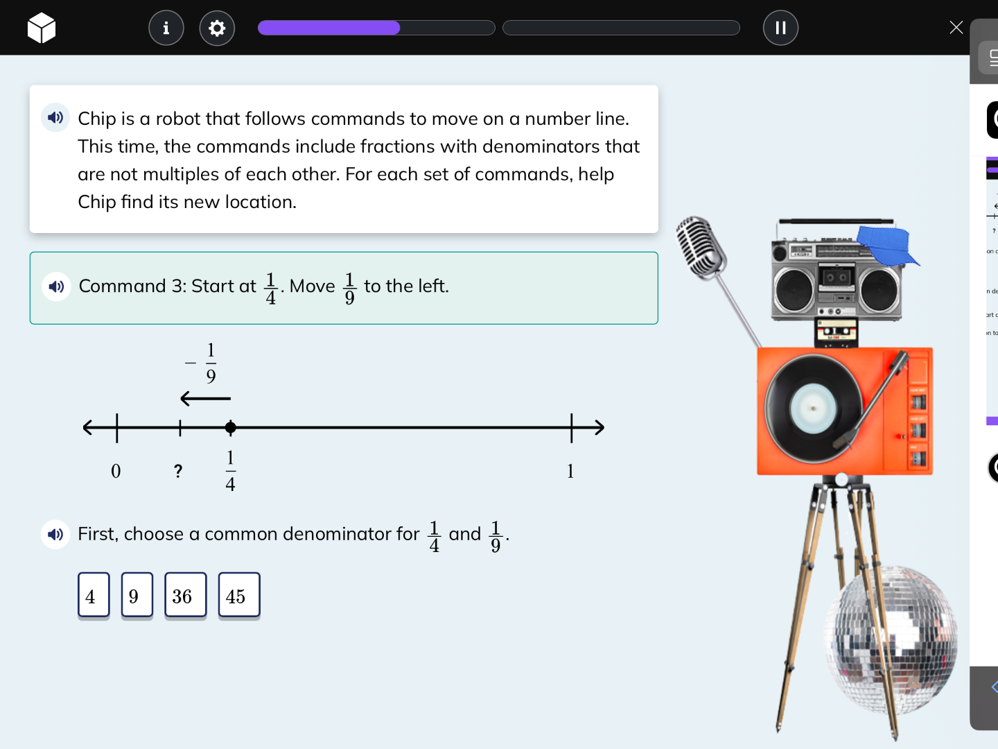 chip is a robot that follows commands to move on a number line. this ti…