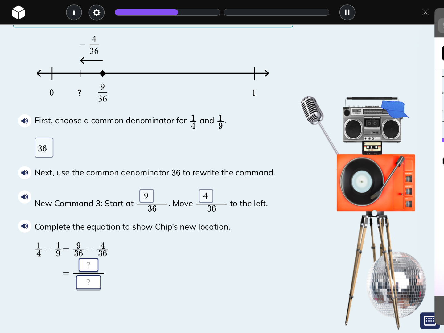 first, choose a common denominator for \\(\\frac{1}{4}\\) and \\(\\frac…