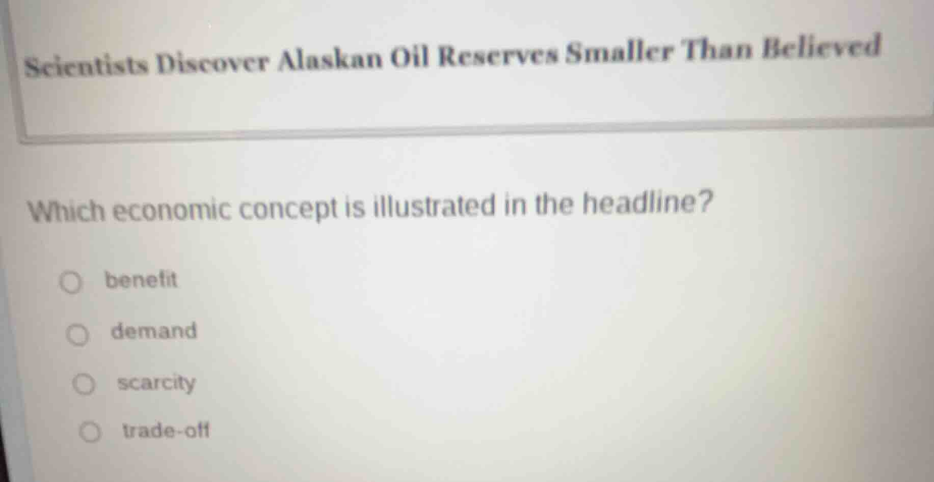 scientists discover alaskan oil reserves smaller than believed which ec…