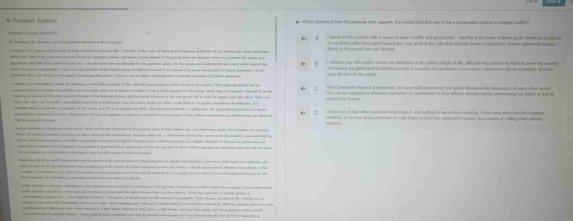 farewell speech (dwight d. eisenhower) mr. president, mr. speaker, and …