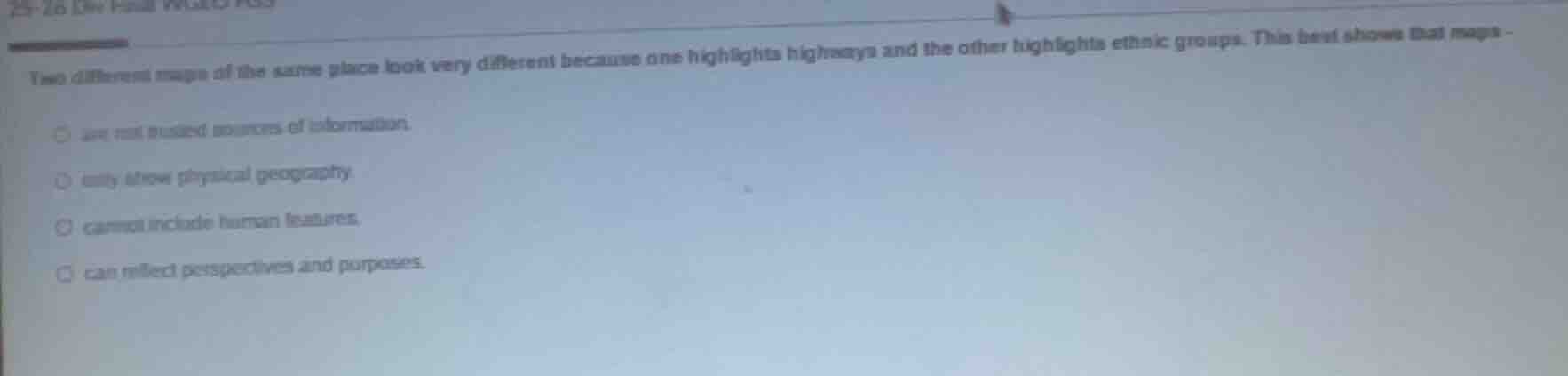 two different maps of the same place look very different because one hi…