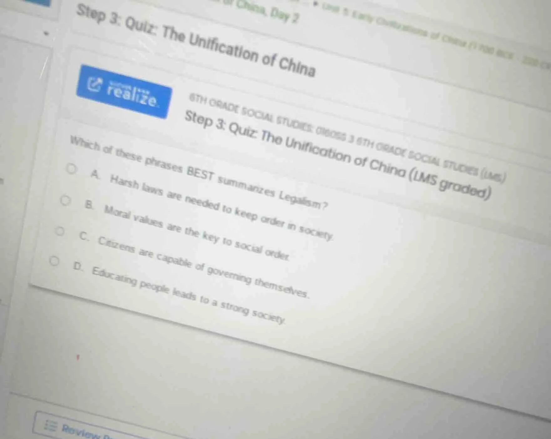 step 3: quiz: the unification of china 6th grade social studies cross 3…