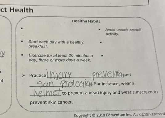 ct health healthy habits - avoid unsafe sexual activity. - start each d…