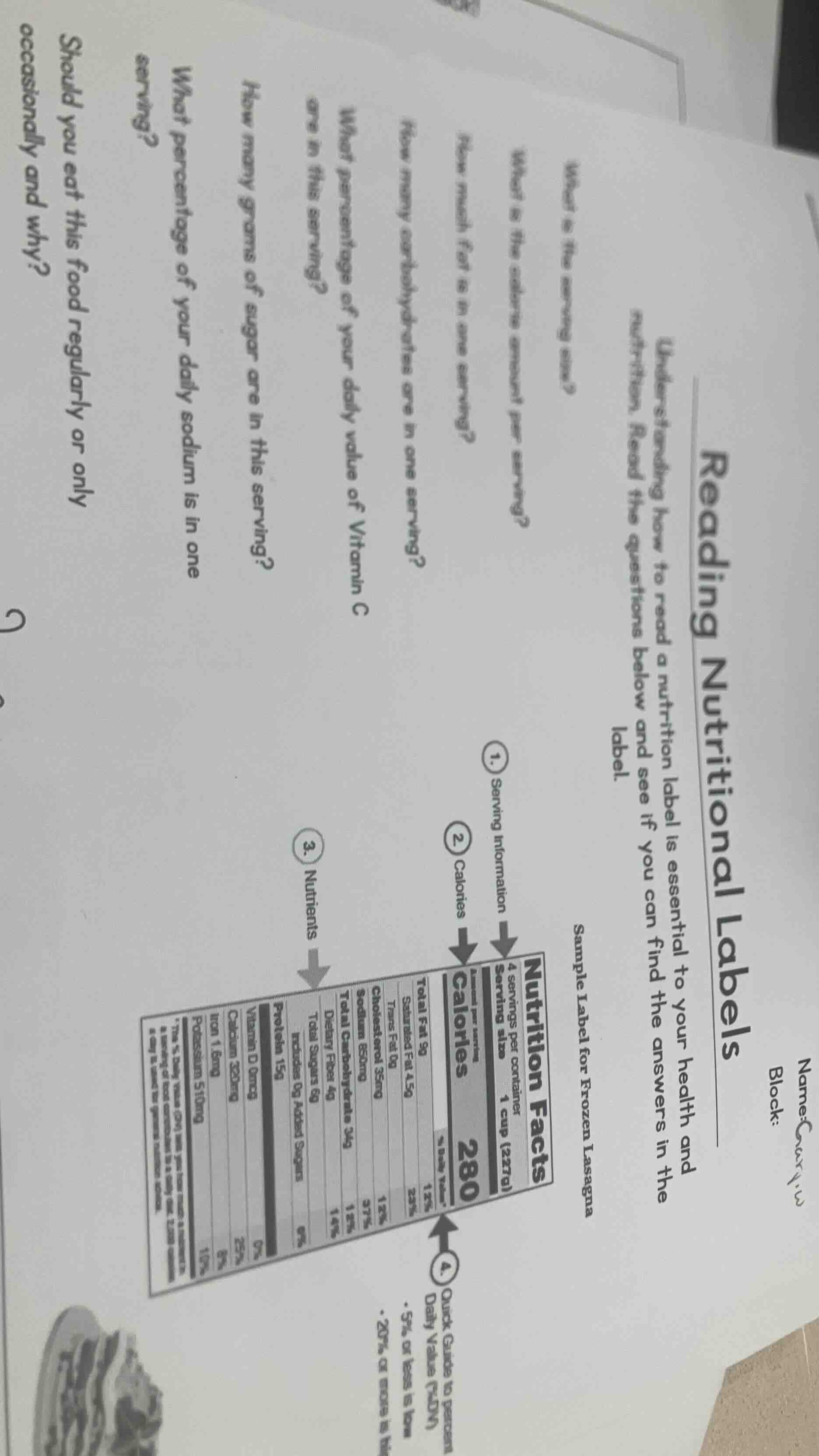 reading nutritional labels understanding how to read a nutrition label …