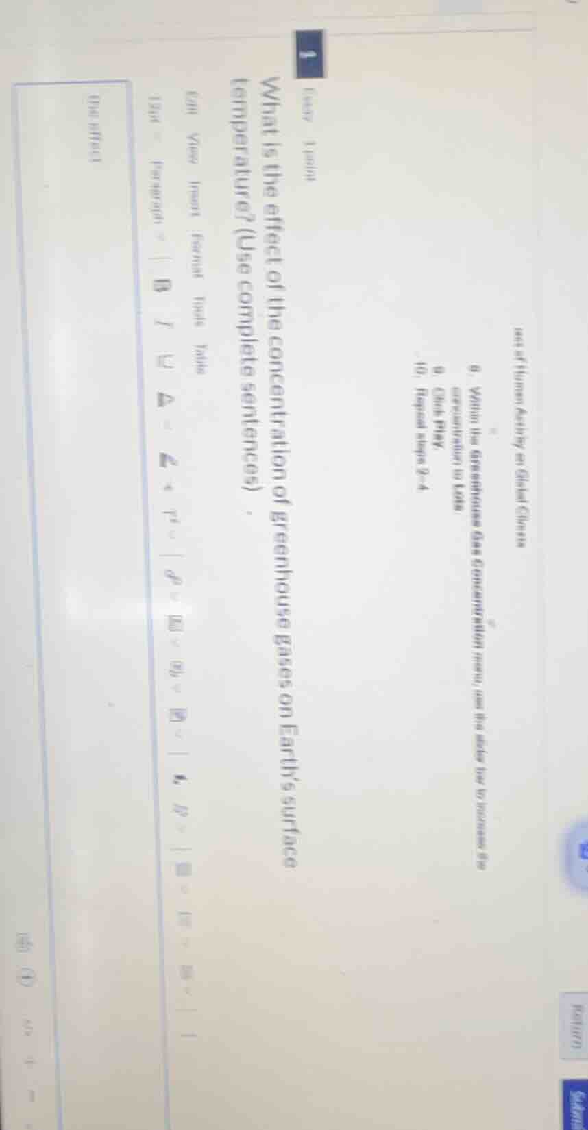 what is the effect of the concentration of greenhouse gases on earth’s …