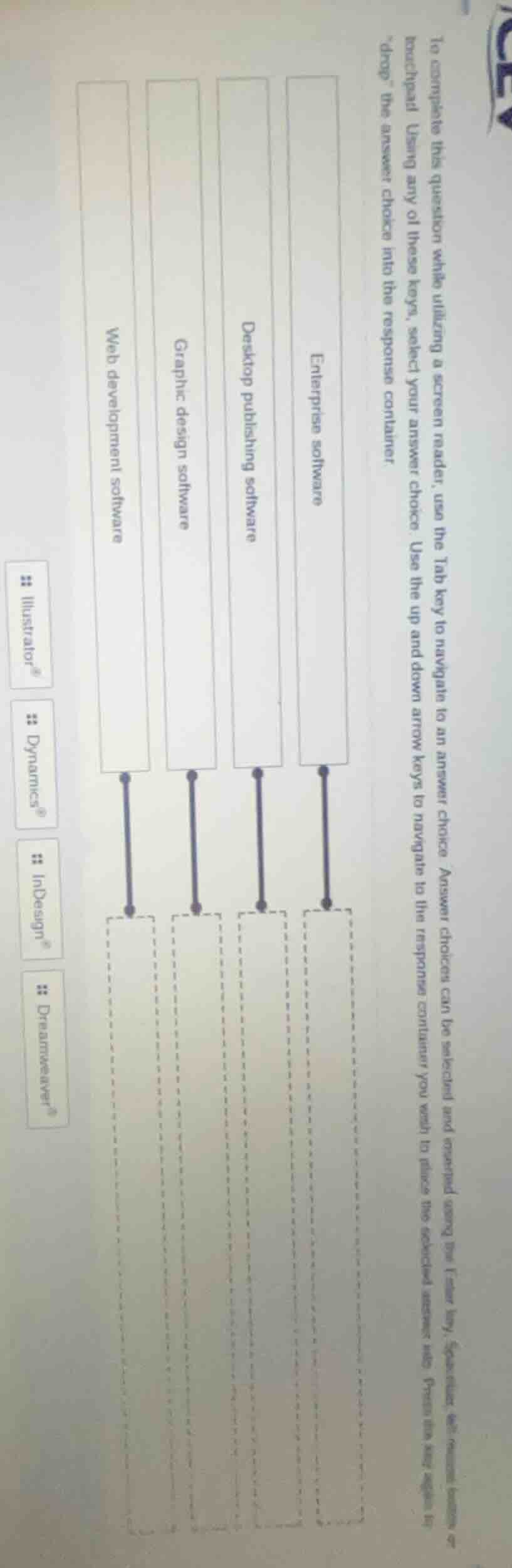 to complete this question while utilizing a screen reader, use the tab …