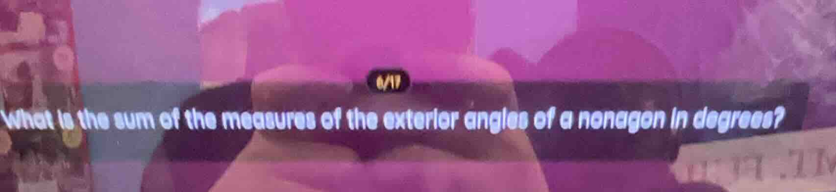 what is the sum of the measures of the exterior angles of a nonagon in …