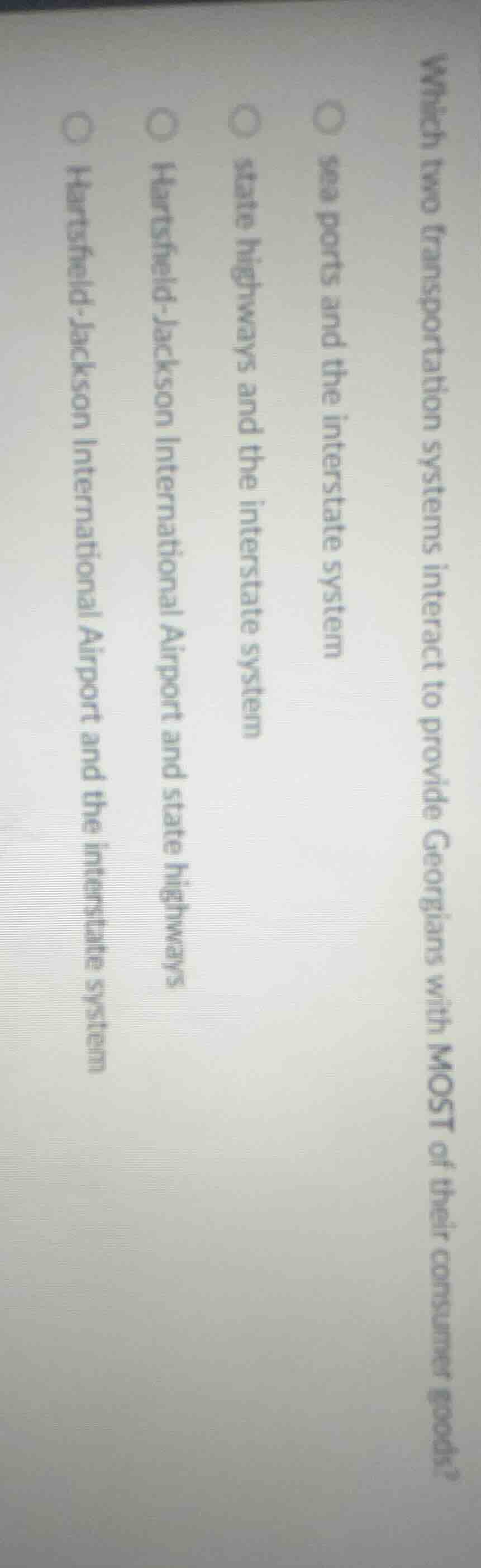 which two transportation systems interact to provide georgians with mos…