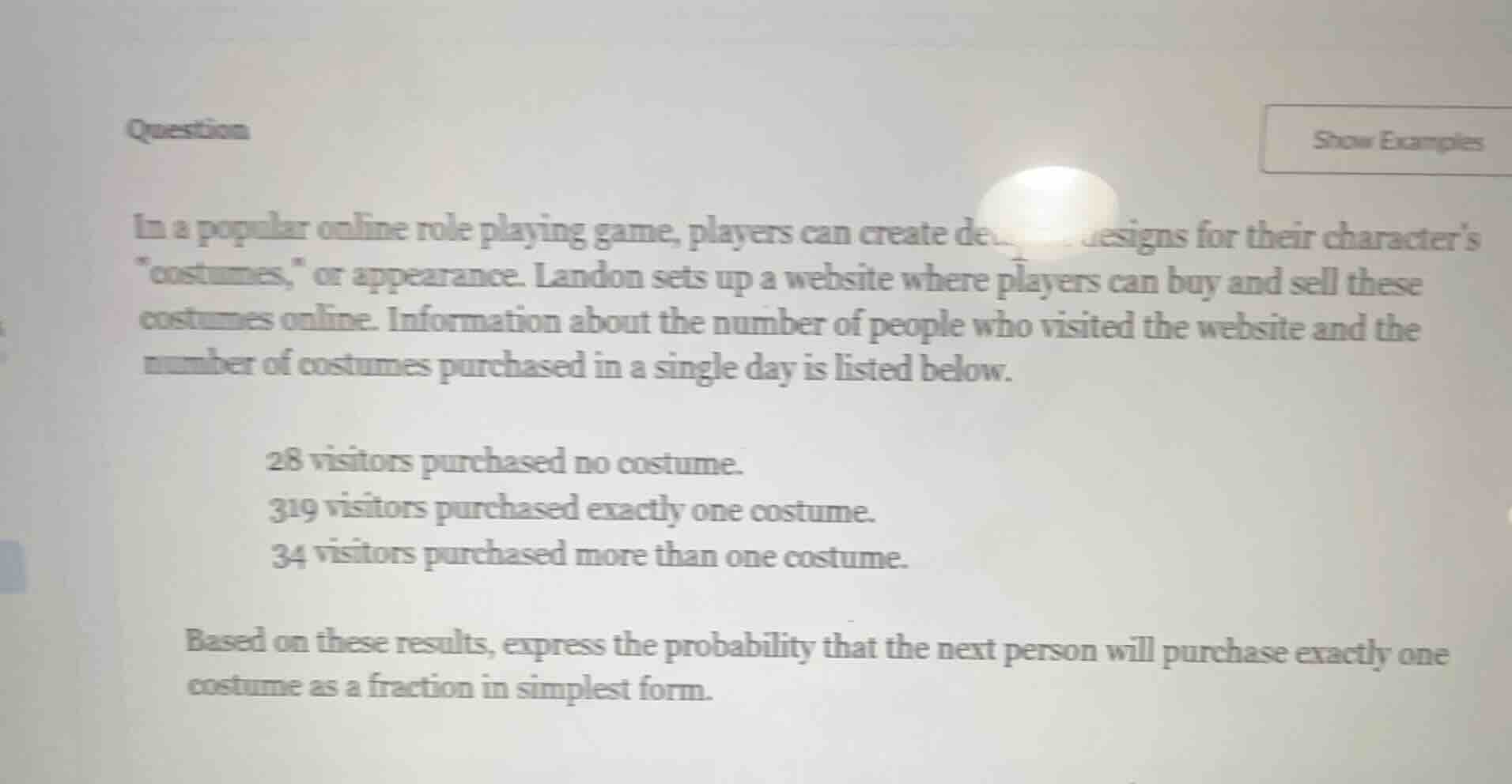 question in a popular online role playing game, players can create de..…