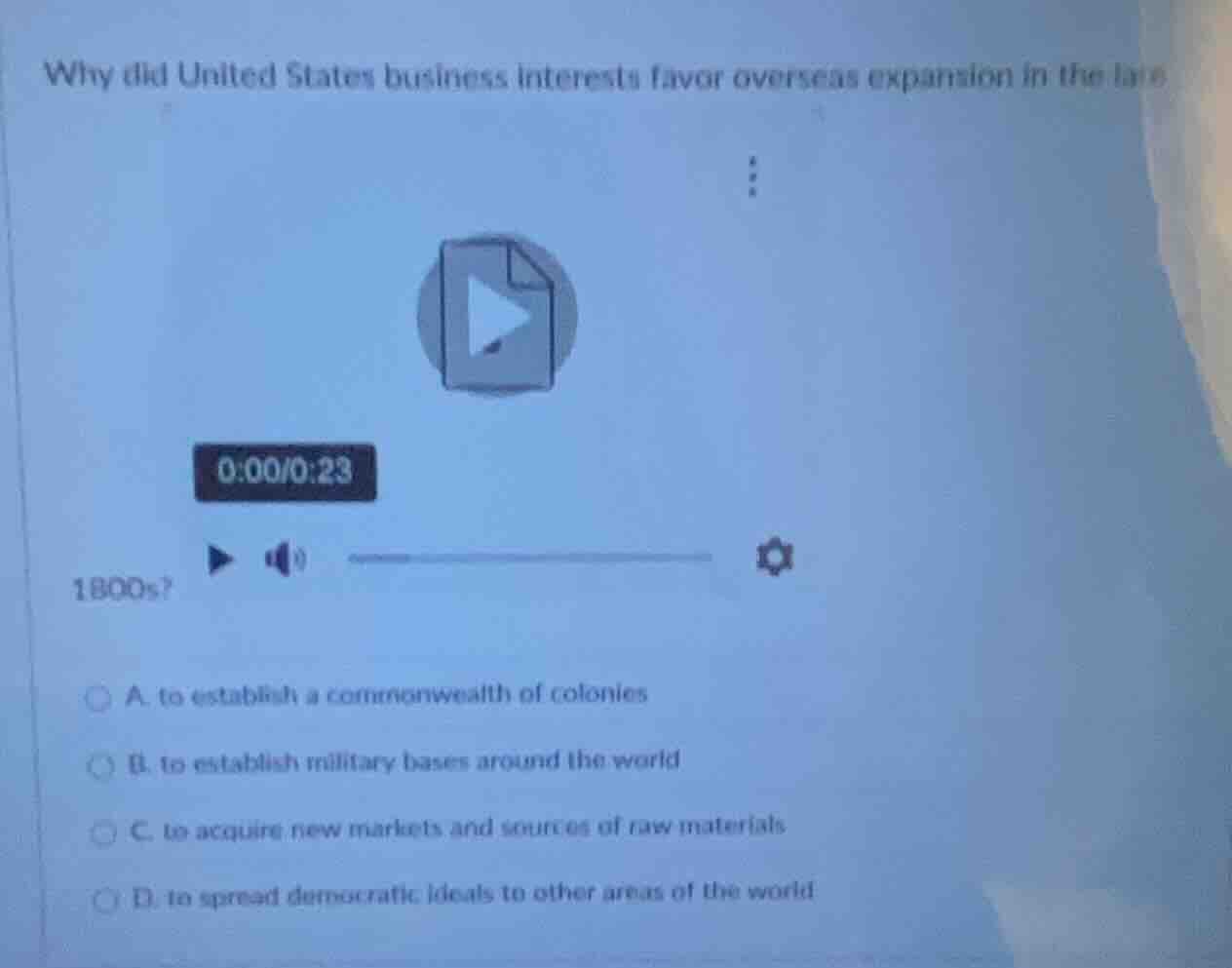 why did united states business interests favor overseas expansion in th…